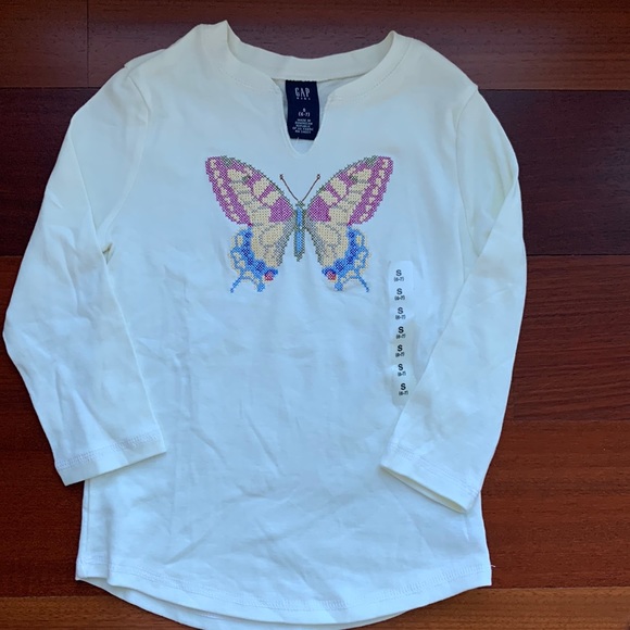 GAP Other - NWT GAP Butterfly Long Sleeve Sz 6-7